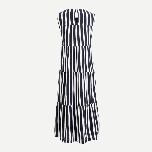 J. Crew Navy & White Striped Maxi Medium - Picture 2 of 5